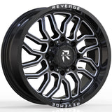 Revenge Offroad RV-205 20x12 Wheels 8x180 Bolt Pattern - Black & Milled Finish