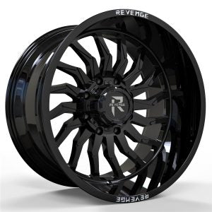Revenge Offroad RV-204 20X12 Wheels 8x170 Bolt Pattern - Gloss Black Finish