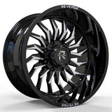 Revenge Offroad RV-204 20X12 Wheels 8x165.1 Bolt Pattern - Black & Milled Finish