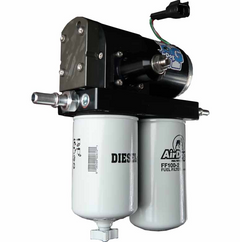 Fuel filter system with 'AirDog' branding on a white background